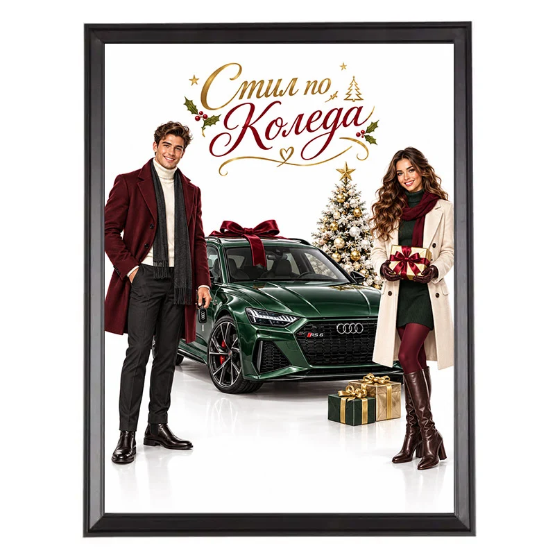 Коледен Подарък за Гадже - Карикатура Гаджета с AUDI