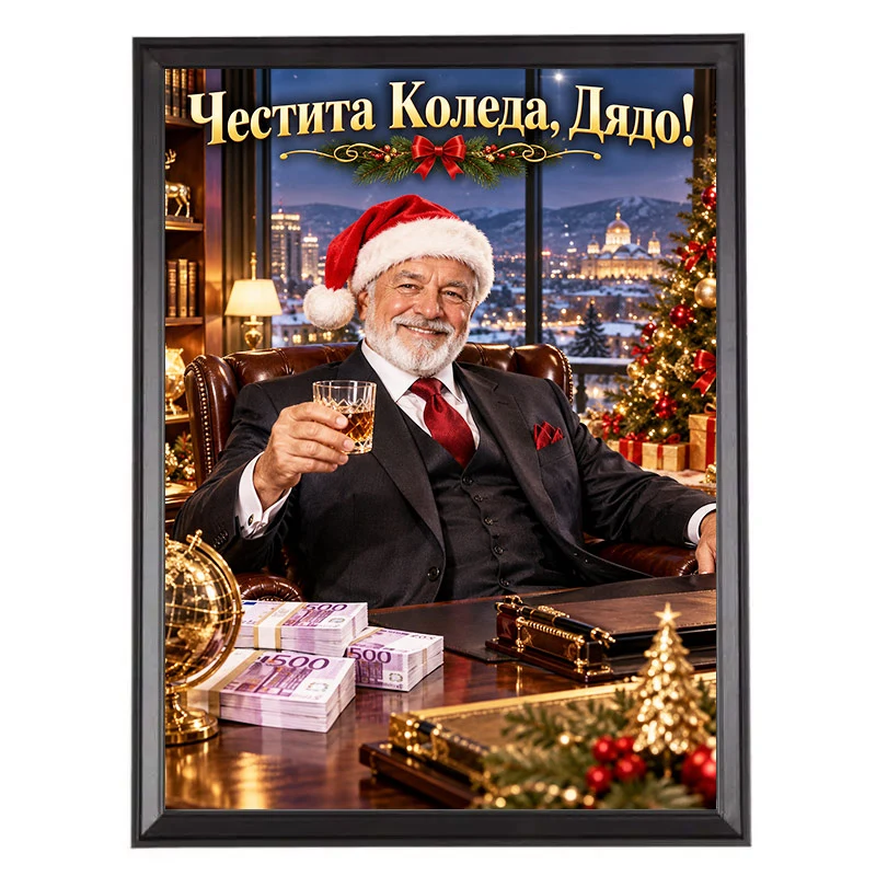 Коледен Подарък за Дядо - Карикатура за Дядо с Уиски