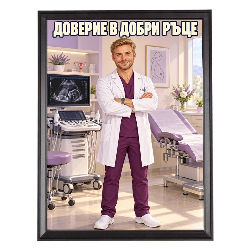 Карикатура Подарък за Гинеколог - Доверие в Добри Ръце