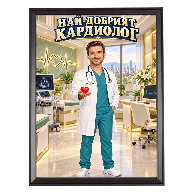 Карикатура Подарък за Кардиолог - Най-Добрият Кардиолог