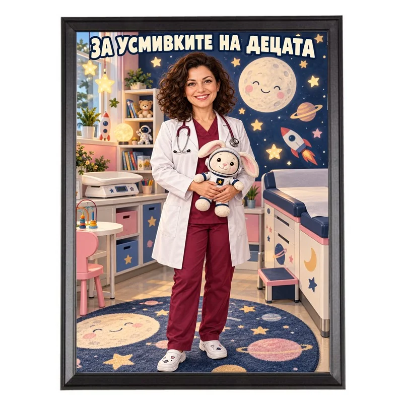 Космическа Карикатура за Педиатър - За Усмивките на Децата