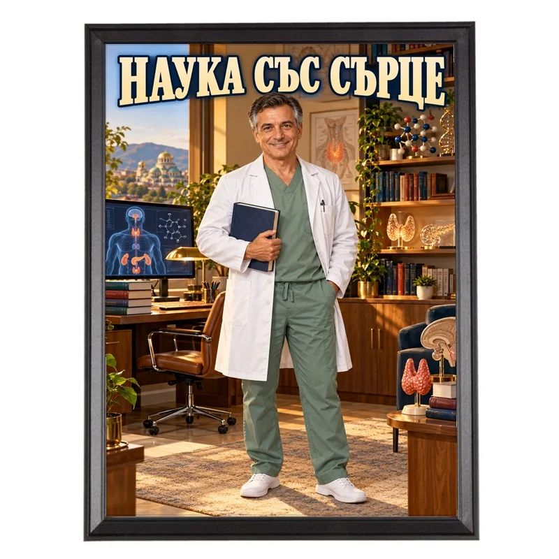 Карикатура за Доктор Ендокринолог - Наука със Сърце