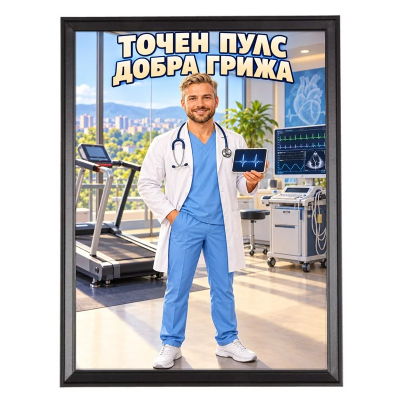 Карикатура за Доктор Кардиолог - Точен Пулс, Добра Грижа
