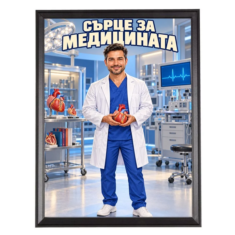 Карикатура за Кардиохирург - Сърце за Медицината