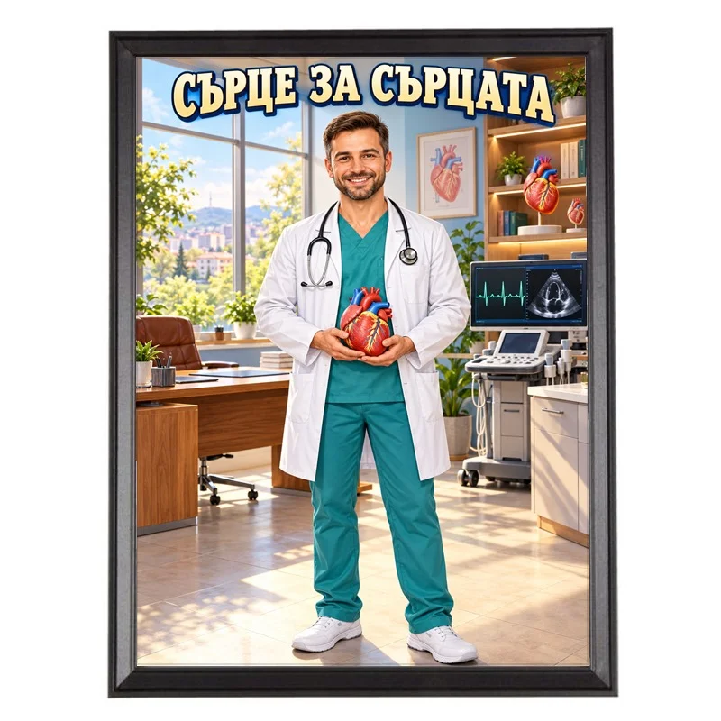 Карикатура за Кардиолог - Сърце за Сърцата