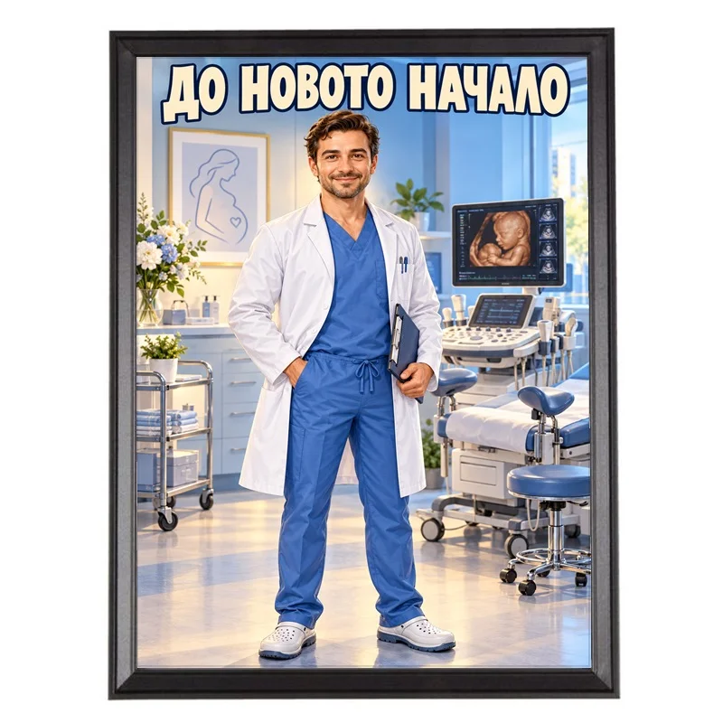 Карикатура за Лекар Акушер - До Новото Начало