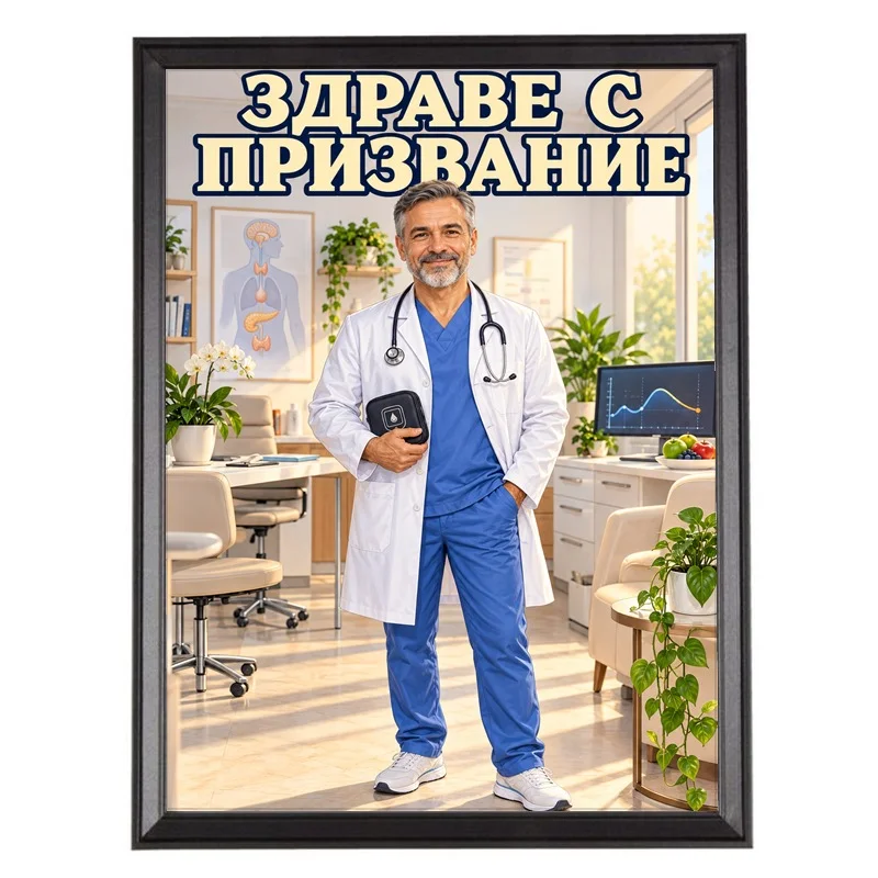 Карикатура за Лекар Ендокринолог - Здраве с Призвание