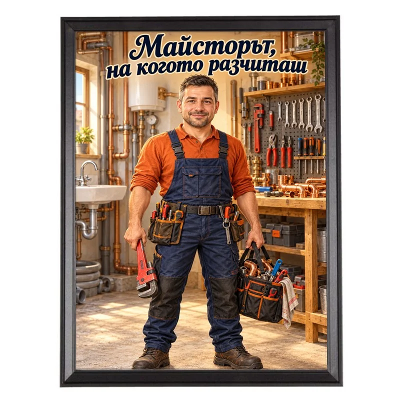Карикатура Тръбен Ключ - Майсторът, на Когото Разчиташ