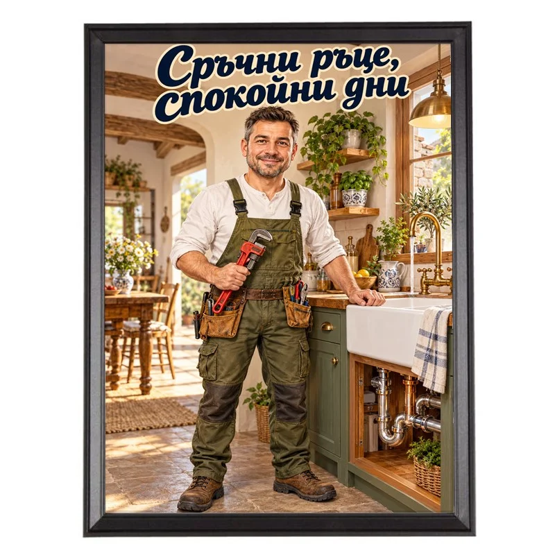 Карикатура Селска Кухня - Сръчни Ръце, Спокойни Дни