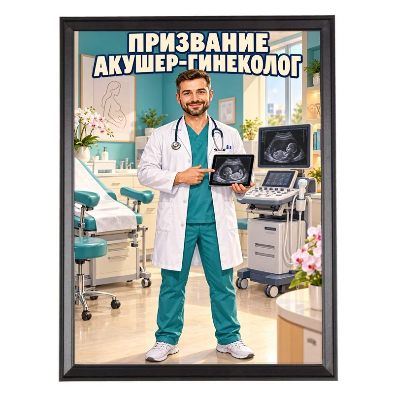 Карикатура за Мъж Акушер-Гинеколог - Призвание