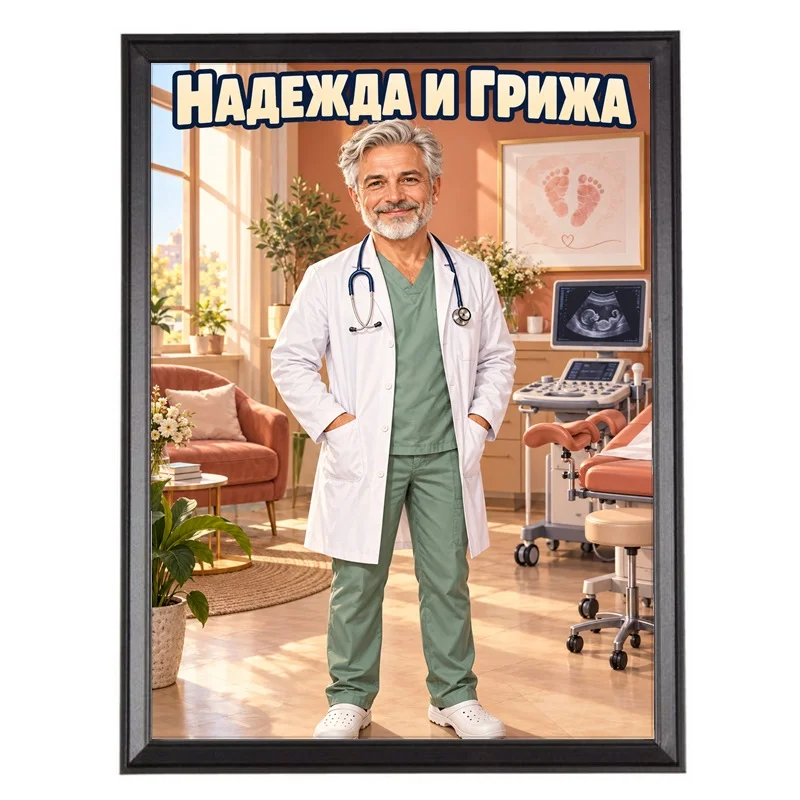 Карикатура за Мъж Гинеколог - Надежда и Грижа