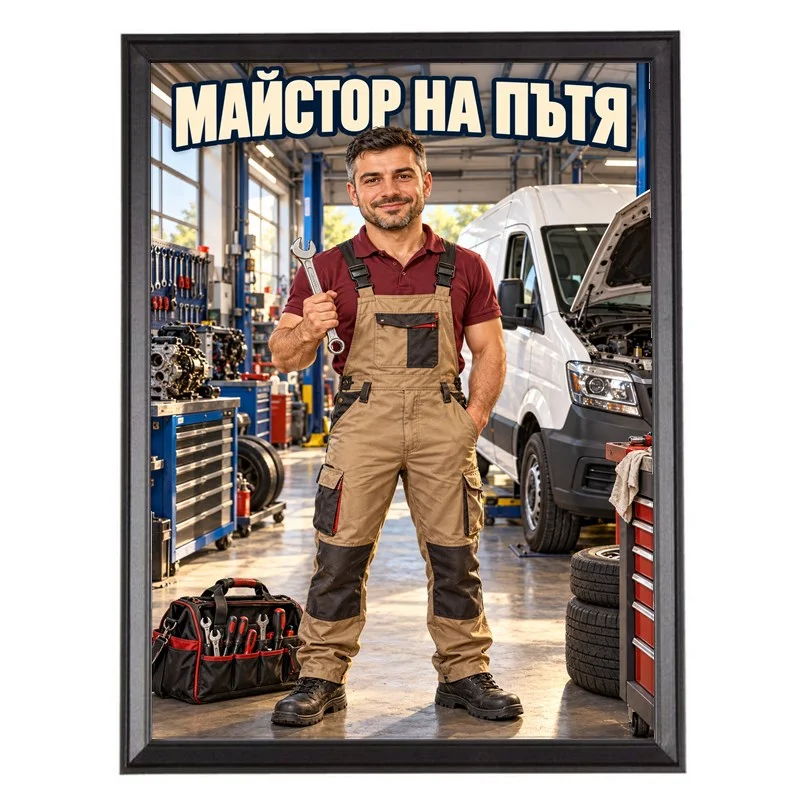 Карикатура за Механик на Бусове - Майстор на Пътя