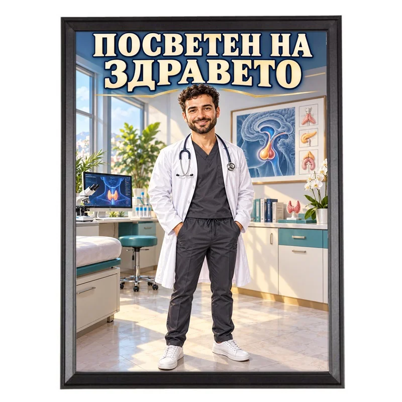 Карикатура за Млад Ендокринолог - Посветен на Здравето