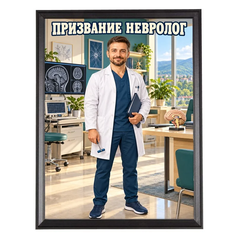 Карикатура за Млад Невролог - Призвание Невролог