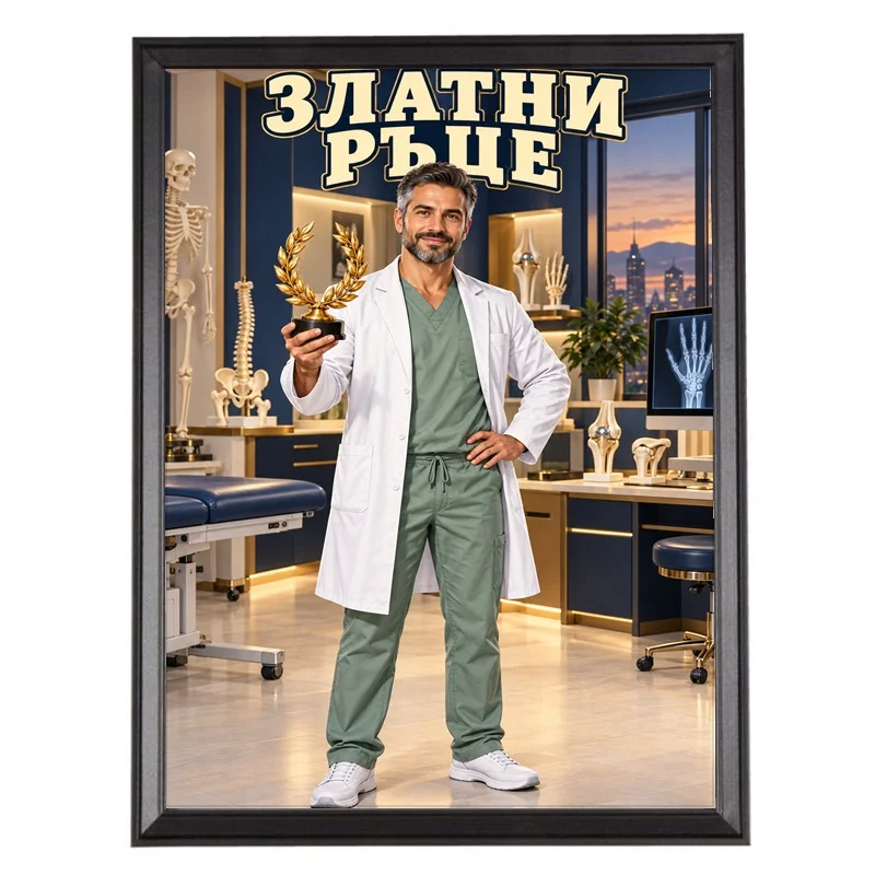 Карикатура за Опитен Ортопед - Златни Ръце