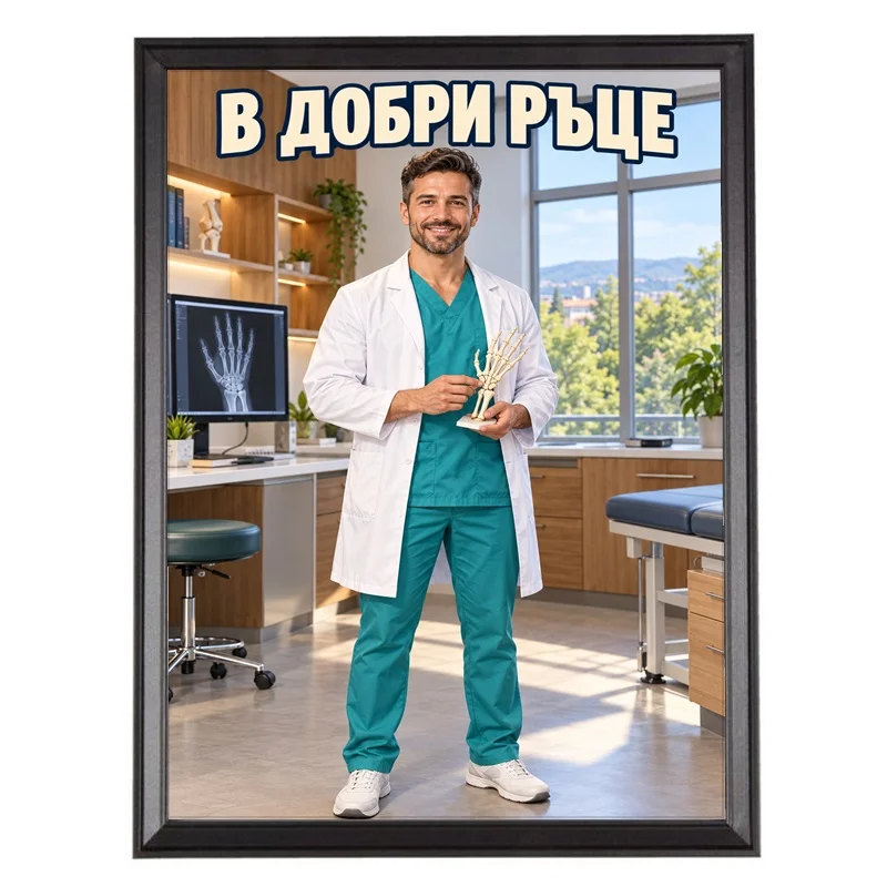 Карикатура за Ортопед Хирург - В Добри Ръце