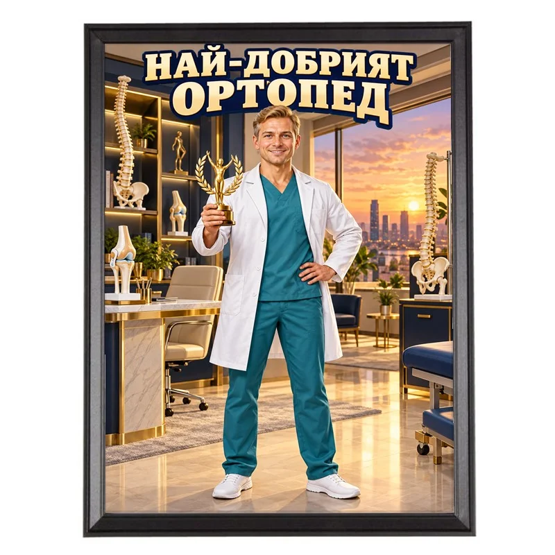 Карикатура за Ортопед с Награда - Най-добрият Ортопед