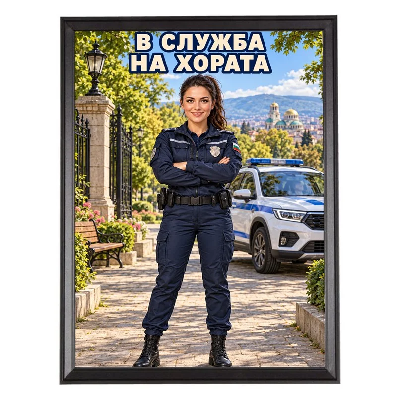 Карикатура за Полицайка в Парка - В Служба на Хората