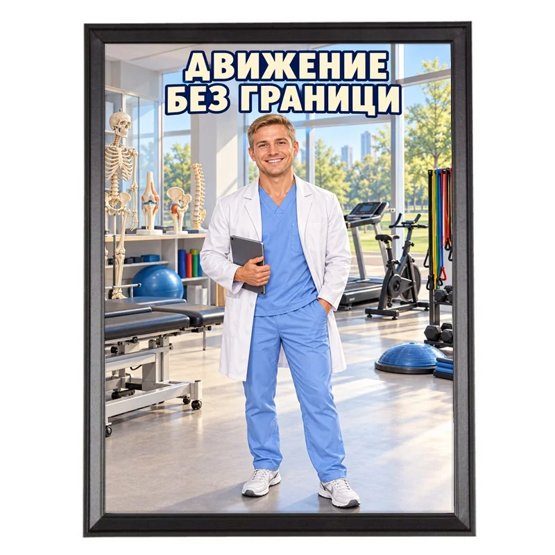 Карикатура за Спортен Ортопед - Движение без Граници