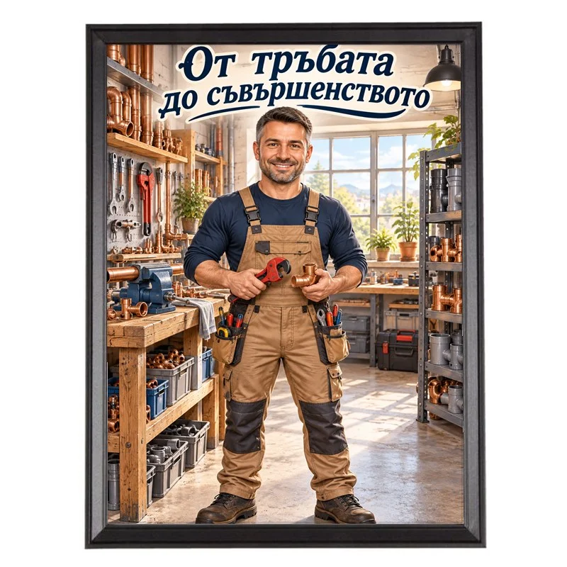 Карикатура Работилница - От Тръбата до Съвършенството