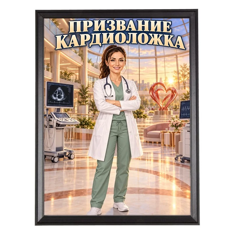 Карикатура за Жена Кардиолог - Призвание Кардиолог
