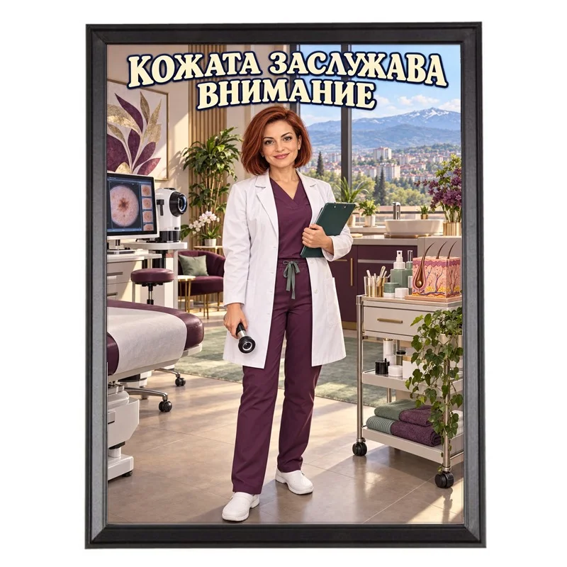 Карикатура за Жена Лекар - Кожата Заслужава Внимание