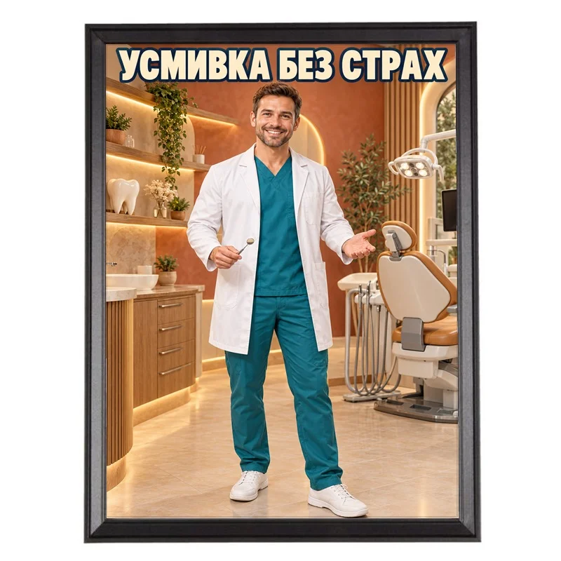 Карикатура за Зъболекар по Снимка - Усмивка без Страх