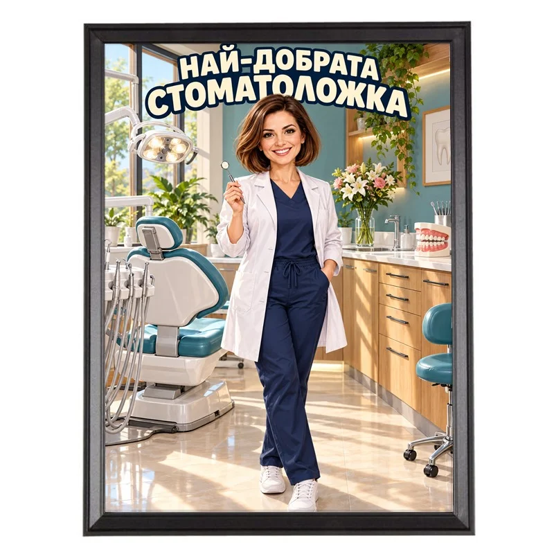 Карикатура за Зъболекарка - Най-добрата Стоматоложка