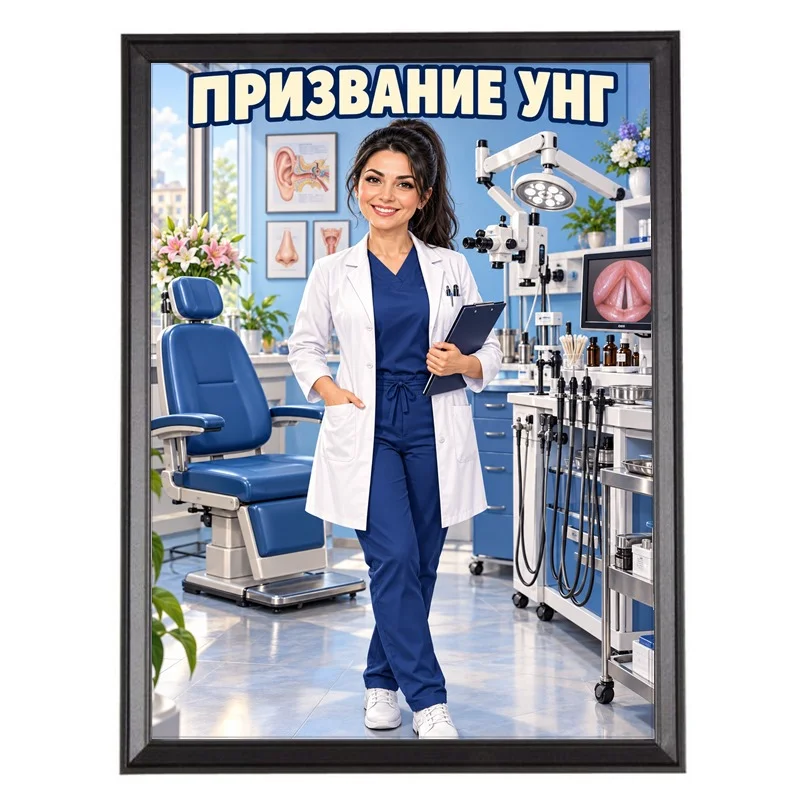 Подарък за Жена Оториноларинголог - Карикатура Призвание УНГ