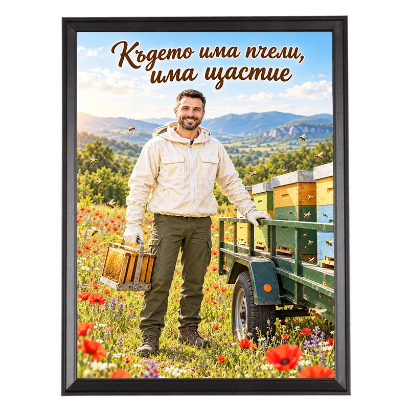 Карикатура за Пчелар - Където Има Пчели, Има Щастие