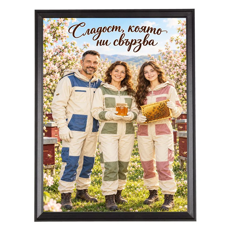 Карикатура Пчелари с Дъщеря - Сладост, Която ни Свързва
